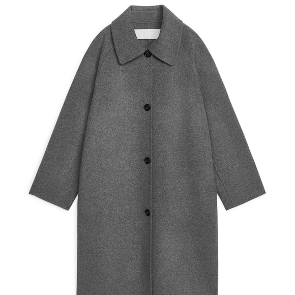 Arket wool gray coat size EUR 42 - Picture 1 of 5